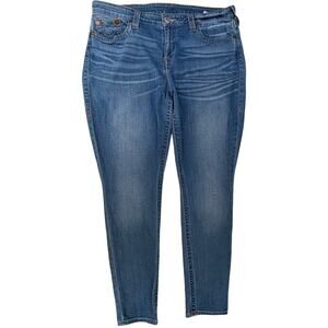True Religion Jeans Mens 36 Blue Skinny Stretch Denim Pants
